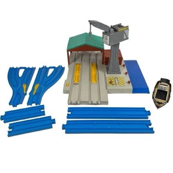 Thomas the Train & Friends Cranky Dockyard dock yard trackmaster motorized track - Picture 1 of 16